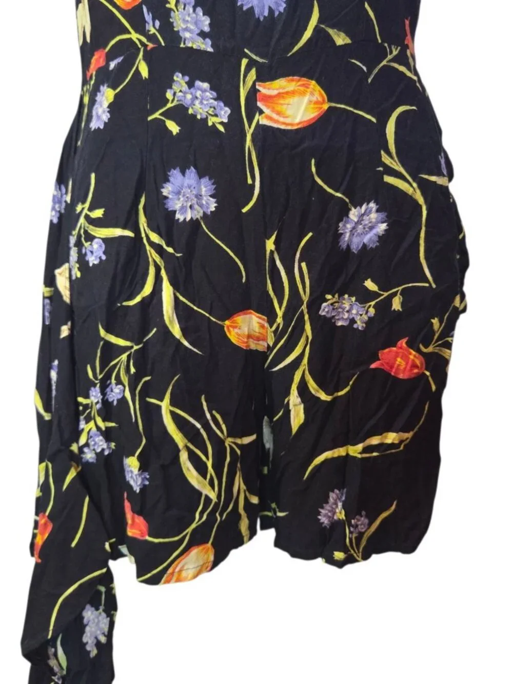 Vintage In Style Romper Playsuit Skort Shorts Wrap Size Medium 90s
